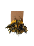 Mixed-Media Earrings | Harvest Mixed Fiber Dangles