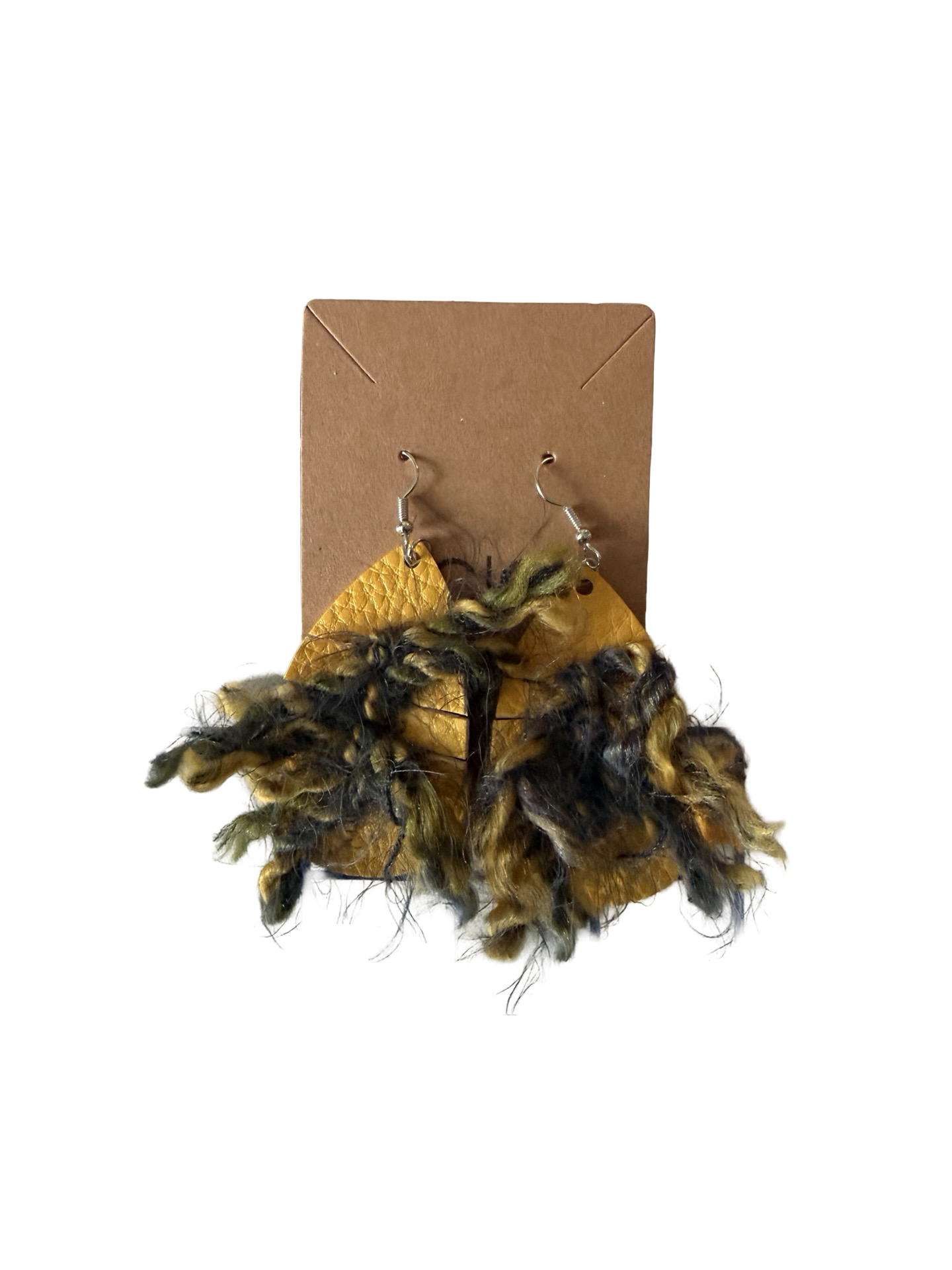 Mixed-Media Earrings | Harvest Mixed Fiber Dangles