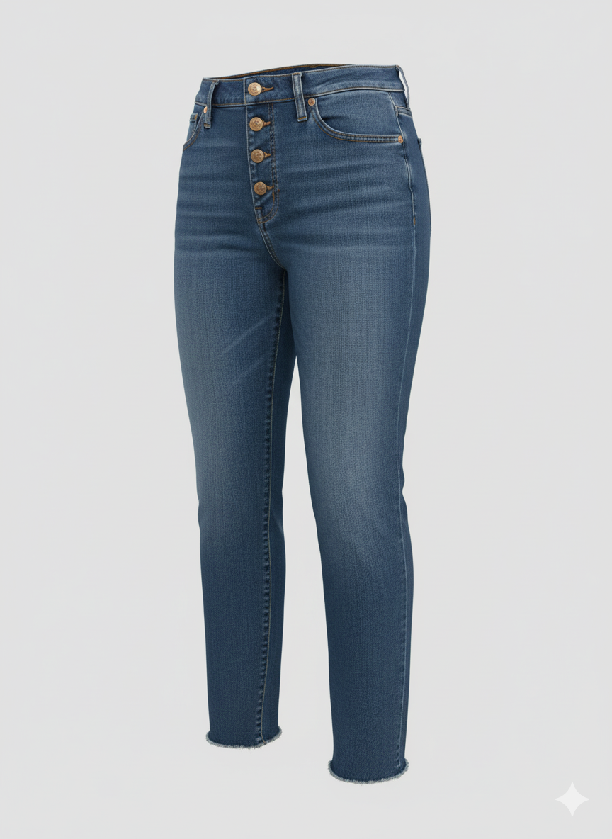 J-Crew High-Rise Button-Fly Skinny Jeans | (NWOT)