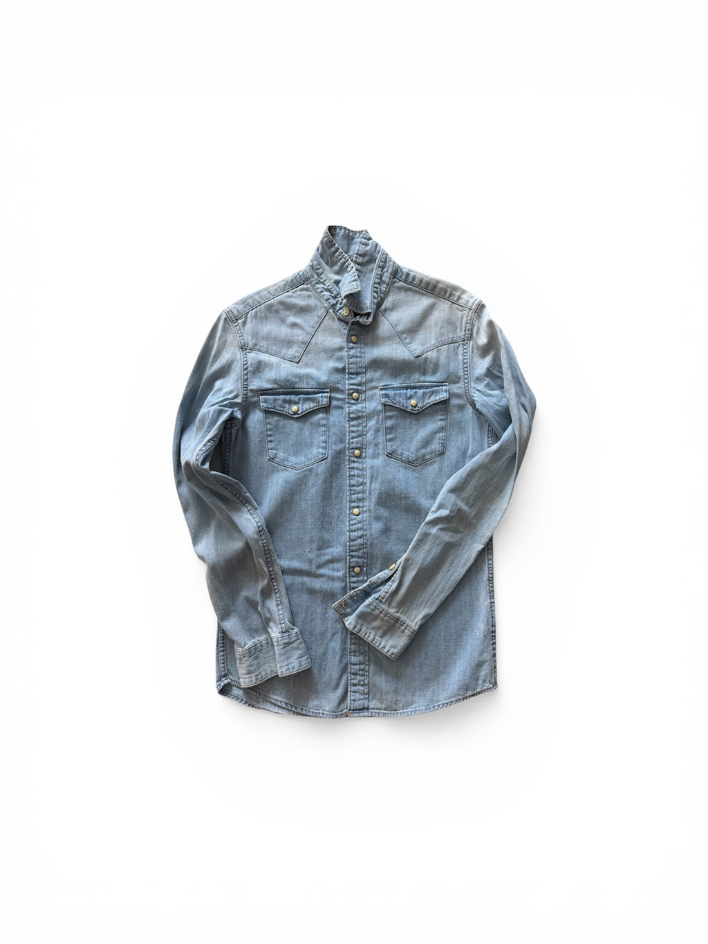 H&M L.O.G.G. Denim Western Shirt – Size US XS